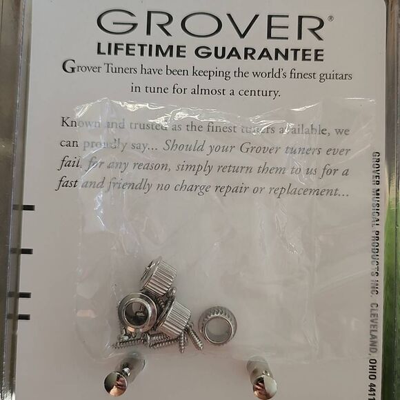 Grover Sta-Tite Geared Ukulele Tuning Pegs Black Buttons NEW never used - Picture 6 of 6